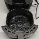 Gourmia Air Fryer - 4 Qt Capacity, FryForce360, Digital Display with 8 Presets, Roast, Bake, Broil, Dehydrate, Dishwasher Safe Accessories, Compact, Black