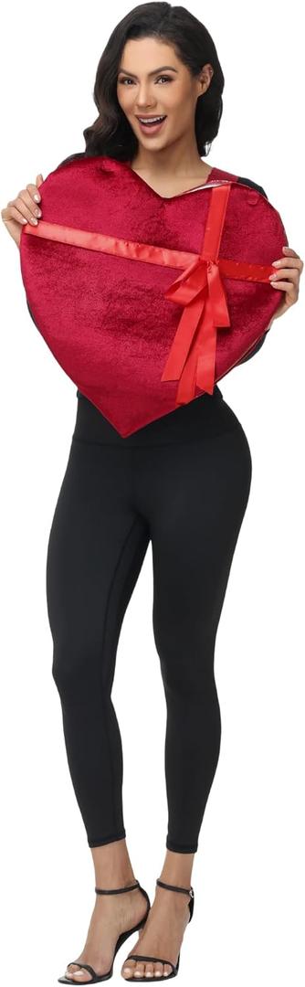 Seasons Valentine's Day Heart Shaped Costume for Adult, Box of Chocolates Costume for Valentines Cosplay