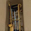 DSCVX Garland Hangers for Mantle,Heavy Duty No Drill Fireplace Stocking and Garland Hanger,2-in-1 Adjustable Stocking Hangers for Mantle,Sturdy Metal Stocking Holders for Christmas Decorations (4pcs)