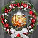 Touber Fox Christmas Ornaments for Tree - Holiday Decor