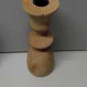 4pcs Wooden Candlesticks Holders Unfinished Wood Candle Holders Small Wooden Candle Holders for DIY Crafts, Table Decoration