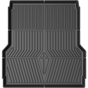 Powerty Truck Bed Mat for 2022-2024 2025 Hyundai Santa Cruz Accessories Cargo Mats 4.3FT All Weather Cargo Liner Heavy-Duty Trunk Bed Liner TPE Pickup Bed Mat Black