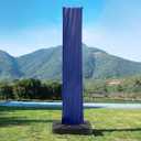 Patio Umbrella Cover, Water Resistant Replacement Covers with Zipper and Rod Fit 9-13 Ft Outdoor Cantilever Umbrellas, Navy