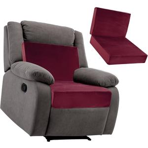 BALAPET Supportive Lumbar Support Pillow for Recliner, Memory Foam 4" Thickness Recliner Cushions Chairs Seat Cushion Mat for Elderly Rest and Back Support（12.8" Backrest Height, Burgundy Red）