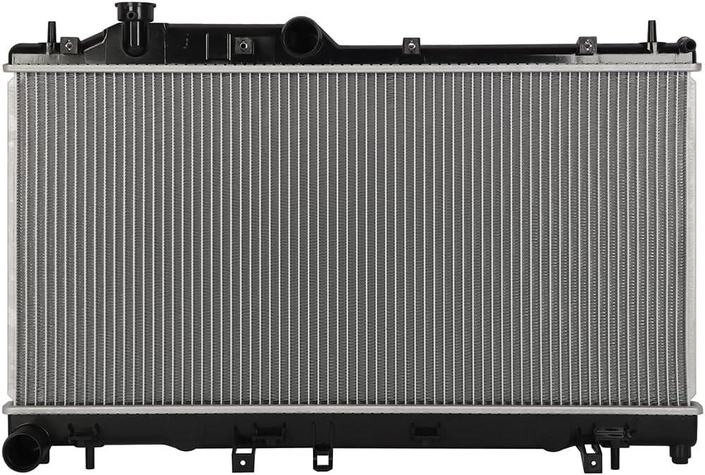 SCITOO Engine Coolant Aluminum Radiator Assembly for 2008-2014 for Subaru for Impreza 2.5L; Replace: 13091
