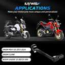Motorcycle Folding Gear Shifter Shift Lever CNC for Grom MSX 125 2013-2024 Grom Clone Boom Vader 125 BD125 SR6 Black