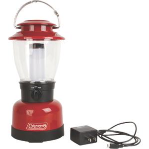 Coleman Classic Rechargeable 400 Lumens LED Lantern, Water-Resistant Lantern with USB Charging Port & Carry Handle, Great for Camping, Power Outage, Emergencies, & Home Use