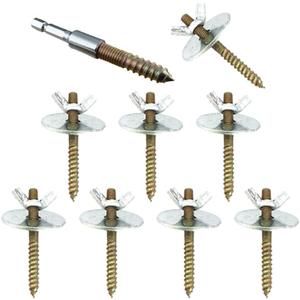 balacoo 1 Set Stand Bar Accessories Nut Holder Bird Cage Accessories Bird Cage Stand Perch s Perch Screws Fixing s Fastener Vertical Metal