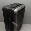 feilario Crocodile Pattern PU Hardside Carry On Luggage, Wide Handle