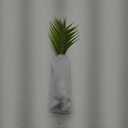 Artificial Palm Leaf In Glass, Realistic Foilage, Minimalist Decor Piece Perfect for Home And Office