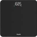 Vitafit Scale for Body Weight, High Accuracy 0.1lb by Our Professional Factory Since 2001, Digital Weight Scale LED and Step On, 3*AAA Batteries Included, 400lb/182kg, Spray Silver Black