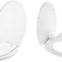 Toilet Seat with Built-In Potty Training Seat, Slow-Close, Removable that will Never Loosen, Elongated, White