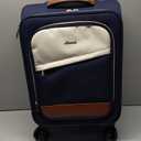 LOVEVOOK 4 Pcs Carry On Luggage 22x14x9 Airline Approved, 20 Inch Carry On Suitcases with Wheels, Softside Rolling Suitcase for Women Men, with TSA Lock Weekender Travel Luggage (Black-white-brown)