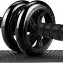 Abdominal Wheel, Ab Roller for Abdominal Exercise Machine, Abs Workout Equipment, Core Strengthening Trainer Fitness Belly Training, Entrainement maison equipement. accessories gym stuff