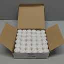 Light In The Dark White Votive Candles - Box of 36 Unscented Bulk Candles - 15 Hour Burn Time - for Weddings, Restaurants, Parties, Spa and Decorations.