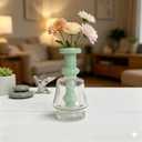 Mini Glass Vase - Decorative Tabletop Vase for Home Decor