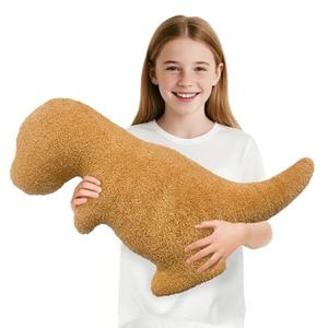 Dino Nuggets Pillow Plush, Dinosaur Chicken Plush Nuggets Pillow for Funny Birthday Gifts, Funny Stuffed Animals for Boyfriend Girlfriend, Dinosaur Gifts for Adults Teens and Kids(Tyran Rex, Large)