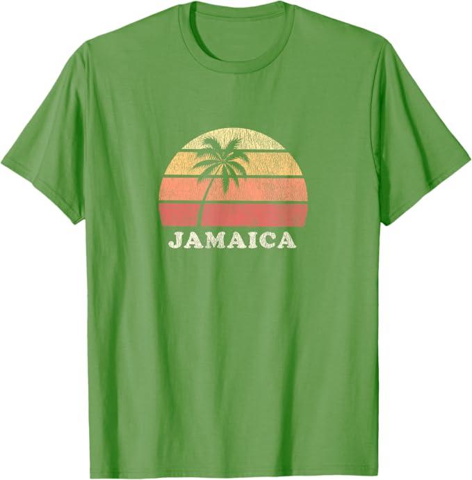 Jamaica Vintage 70s Retro Throwback Design T-Shirt, L