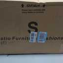Outdoor Chair Cushions Set of 4, 24 x 24 Inch, Cream, 24*24 + 24*22 Inch