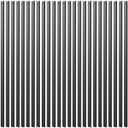 Deck Balusters, 36 Inch, Straight Flat Baluster, Black, Metal Deck Stairs Railing, 25 Pack Hollow Rectangle Deck Balusters for Deck Railing