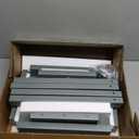 Waterproof Shower Stool for Inside Shower, Heavy Duty Bench for Shower, Plastic Bariatric Shower Bench with Handles & Shower Head Holder, Poly Lumber Shower Chair Seat with Storage Shelf (Gray)