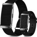 Smart Bracelet for Men Women, Health Activity Fitness Trackers, 24/7 Continuous Heart Rate/Blood Pressure/HRV/Stress Monitor, 24H Sleep Tracker, 170+ Sports Modes Smart Wristband with Free APP 2 Bands (Black)