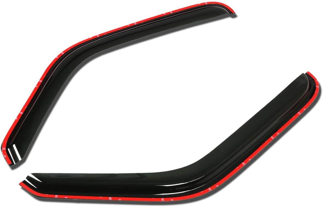 Auto Dynasty 2Pcs in-Channel Window Visor Deflector Rain Guard Replacement Compatible with 1993-2008 Ford Ranger Mazda B2300 B2500 B3000 B4000, Acrylic