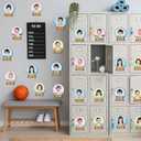 60pcs Winter Theme DIY Cutouts Snow Globe Bulletin Board Decoration Set Christmas Snow Globe Paper Cut-Outs Decor for Winter Holiday DIY Photo Craft Xmas Party School Classroom Wall Door Supplies