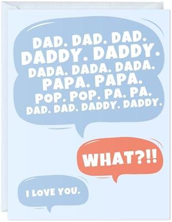 Pack of 2 ALY LOU Dad Birthday Card For Husband Him, Thank you Grandpa Stepdad Greeting Card for Parents (Dad daddy papa)
