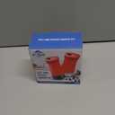 The Original Salt and Pepper Shakers set -Red- Spice Dispenser with Adjustable Pour Holes - Stainless Steel & Glass Set of 2 Bottles