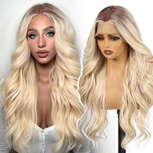 Blonde Synthetic Lace Front Wig,136 Curly HD Lace Glueless Wigs for Women Natural Daily Use 26INTTF6/623
