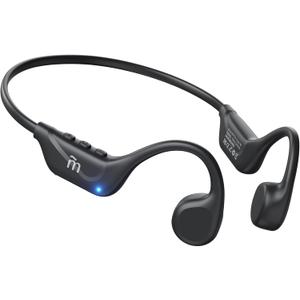 MRYTKY Bone Conduction Headphones,Open Ear Headphones Bluetooth5.4 with Mic,Wireless Headphones 10H Playtime, Waterproof Sport Headphone Suitable for Running,Cycling, Outdoor Sports Black