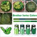 Simthread Embroidery Thread Green Series Polyester Multi-Purpose Serger Thread 15 Spools Set, Each Spool 40WT and 1100YD for Embroidery Sewing Machine