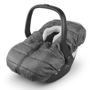 UPPAbaby CozyGanoosh for Aria and Mesa Infant Car Seat Carriers/Easily Attaches to Aria, Mesa, Mesa V2, Mesa Max/Ultra-Plush, Weather-Proof/Charcoal Mlange