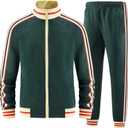 Men Track Suits Sets Long Sleeve Full-zip Sweatsuit Active Jackets and Pants 2 Piece Outfits (X-Large)