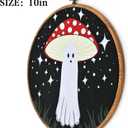 Mushroom Ghost Wall Decor Mushroom Home Wall Decor Mushroom Aesthetic Art Cottagecore Decor for Living Room Kitchen Bathroom