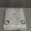 NICETOWN 100% Blackout Window Curtain Panels, Cold and Full Light Blocking Drapes with Black Liner for Nursery, 84 inches Drop Thermal Insulated Draperies (White, 2 Pieces, 52 Wide Each Panel)