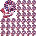 Boao 100 Pieces Graduation Cords Bulk 2026 Braided Honor Cord with Tassels for Graduation College Students (Red,Blue,White)