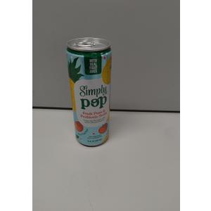 Simply POP Prebiotic Soda Fruit Punch Cans, 12 fl oz, 12 Pack, BBD: 06/02/26