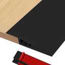 Floor Transition Strip Self Adhesive Door Threshold Ramp 72 inch, 1/2'' ~ 3/5'' Thresholds Ramps for Doorways, Edge Reducer Vinyl Transition Strips for Door Floor