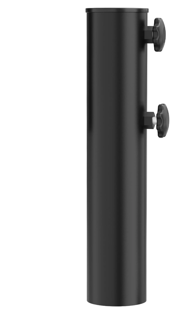 Universal Umbrella Pole Mount Replacement, Stainless Steel Umbrella Pole Bracket, Heavy Duty Umbrella Base Tube Pole Holder, Umbrella Base Replacement Parts for Garden Backyard Balcony Poolside