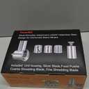 Slicer Shredder Attachment for KitchenAid Mixers, Stainless Steel Cheese Grater Salad Maker Accessories with 3 Cutting Blades,Dishwasher Safe!