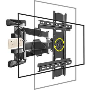 Portrait TV Mount for 32-65 inch, Vertical TV Mount ±90° Rotating