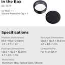 SmallRig UV Filter and Lens Hood All-in-One for RICOH GR IV GRIV with Silicone Protective Cap, Dedicated Sun Hood Reduce Straylight, Multi-Layer Coatings, Scratch Resistant - 5679