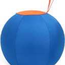 Herding Ball for Dogs, Jolly Ball for Dogs and Goats, Dog Soccer with Straps & Hand Pump for Cattle Dog, Collies, and Herding Breeds for Training and Play, Not Suitable for Chewing or Gnawing - 18"