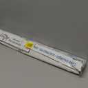 Retisee 2 Pcs 24" Under Cabinet Light Cover Replacement White Ribbed Acrylic Lens Diffuser Low Profile for Under Counter Fluorescent Light Fixture Kitchen Bathroom Vanity, 2-3/4"W x 1-3/8"H(Curved)