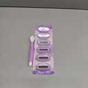 Razors for Women Include 1 Non-Slip Handle and 7 Blade Refills with a Shower Holder, 5 Premium Blades Women's Razors for Shaving with 360 Lubrication Reduces Irritation, Purple