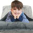 Sleeping Bag for Kids with Pillow and Blanket, Toddler Nap Mat 63" x 30" Glow in The Dark Blanket with Roll Up Design, Perfect for Preschool, Daycare, Kindergarten