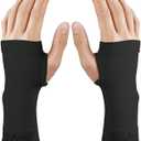 MGANG Wrist Support Sleeves, 1 Pair Wrist Compression Gloves for Unisex, 20-30 mmHg Wrist Brace Support for Carpal Tunnel, RSI, Tendonitis, Sprains, HandInstability, Pain Relief, Black M