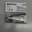 Bostitch Office Executive 3 in 1 Stapler, Includes 210 Staples and Integrated Staple Remover, One Finger Stapling, No Effort, 20 Sheet Capacity, Spring Powered Stapler, Black/Gray (INP20)